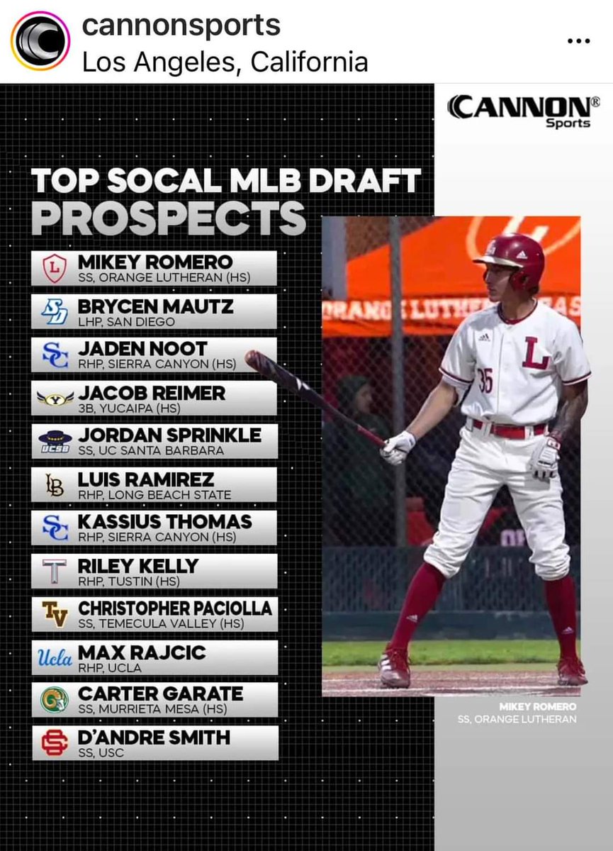 BRG is honored to have had 4 of these top 10 prospects play in the BRG Scoutball Games. Good luck to them all!!!