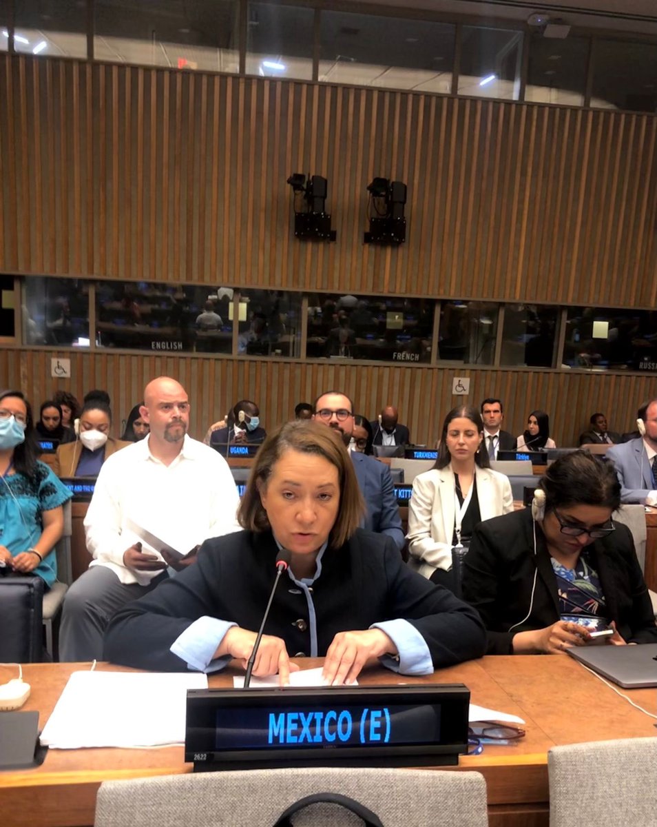 ABuenrostroMass's tweet photo. 🇲🇽 se une al consenso de la adopción de la Declaración Ministerial del #FPAN2022 del #ECOSOC. Se trata de un intento por acelerar la instrumentación de la #Agenda2030. Queda mucho trabajo por delante hacia una recuperación socioeconómica equitativa y sostenible. https://t.co/UlgreiLbYl