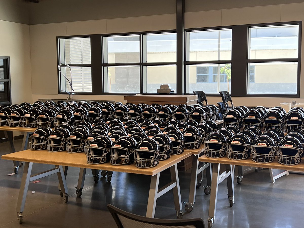 CoachNast's tweet image. 140 revo speeds ready to be worn for the first ever varsity season of @jgh_football 35 Days Away!!!! Can’t wait. #StandForMore #WEAREJG