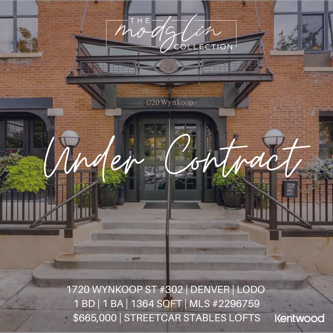 BrigetteModglin's tweet photo. Under Contract | 1720 Wynkoop #302 | 1BD | 2 BA | 1364 SQFT |$665,000
​#UnderContract #RepresentingTheSeller #StreetcarStableLofts #LoDo https://t.co/3bhBAPxhRL https://t.co/TZfQDShyCt