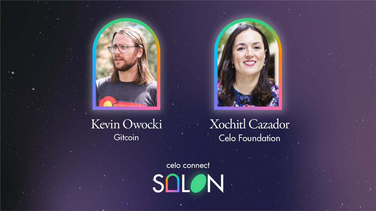 Join <a href="/owocki/">owocki</a> of <a href="/gitcoin/">Gitcoin</a> and <a href="/xochitlcazador/">Xochitl Cazador 🔴 ✨</a> of <a href="/CeloOrg/">Celo</a> for a fireside chat on Hyperstructures, Public Goods, and ReFi, Oh My! ✨ 

See you at Celo Connect Salon at EthCC! #CeloVie