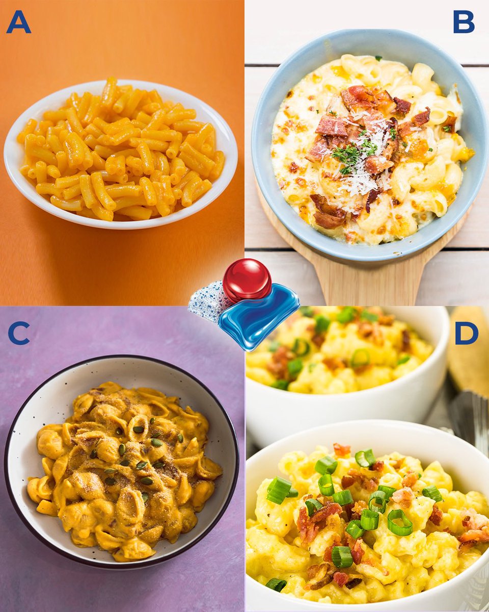 Which bowl of mac n cheese are you reaching for?   No matter which you choose, Finish is there to help you clean up the leftovers and all that cheesy goodness off your dishes! #SkipTheRinse