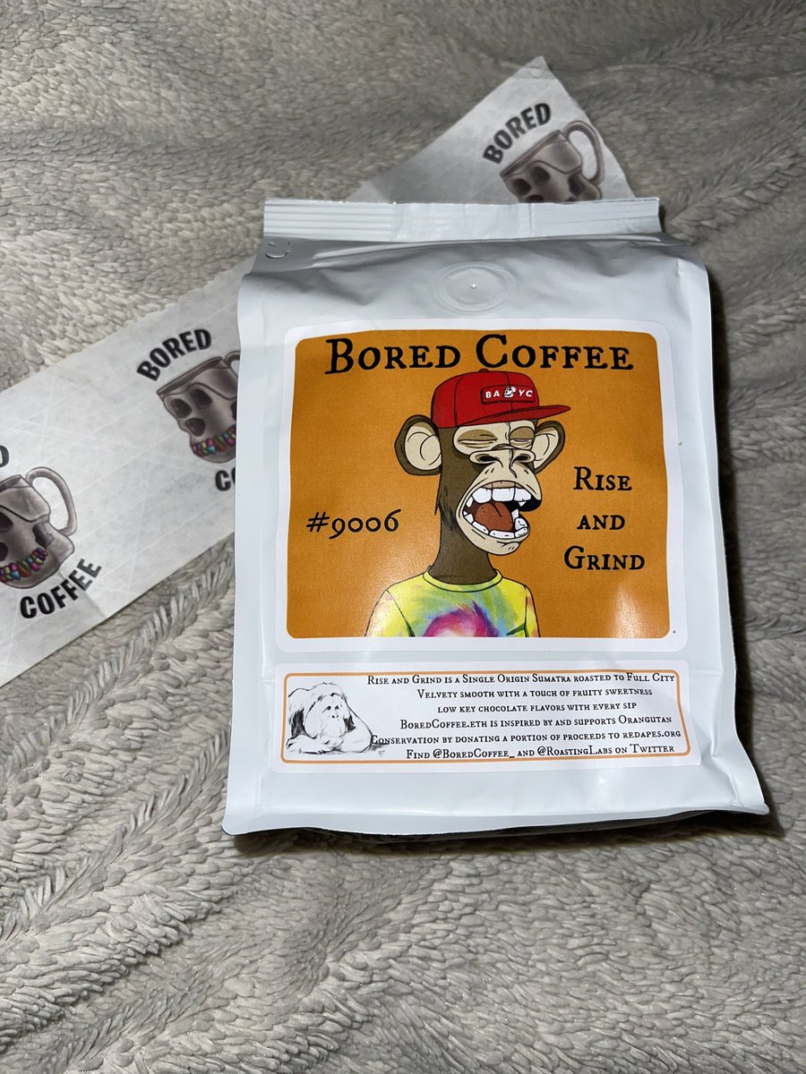 RetroChik916's tweet photo. Won a bag of @BoredCoffee_ from @coffeejunkienft Trivia night and can’t wait to grind and brew these beans!!! Smell is something delicious!! Thanks again @coffeejunkienft https://t.co/AXGX8ofWya