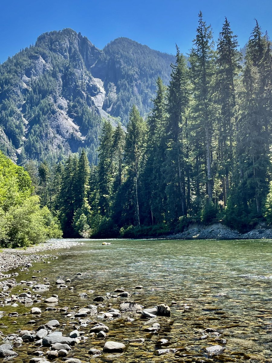 Here in Twin Peaks, when it gets warm everyone rushes to the river. These chilly waters originate in the mountains and are around 58 degrees Fahrenheit (14 Celsius). Be careful! 

82 degrees Fahrenheit right now, around 28 Celsius. Everyone, stay safe and have a great day/night!