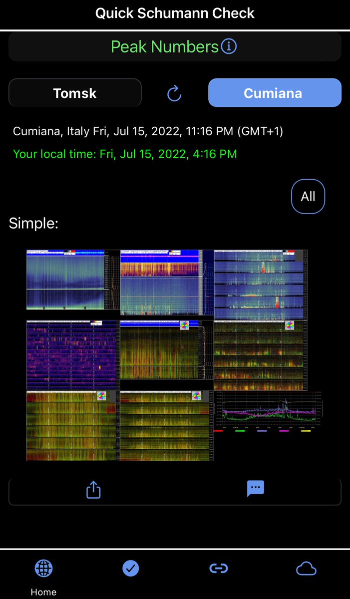 QuickSchumann's tweet photo. We’ve added some new features.
The current version is now 1.9.6
Check out the new all-in-one Cumiana view!
Easy to check quick.
Easy to share.
#QuickSchumann
#schumannresonance https://t.co/orOeMlAKHW