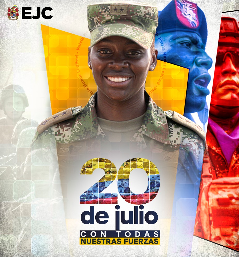 Este #20DeJulio los hijos de la patria volverán a desfilar por las principales vías de la capital.

Acompáñanos en el desfile militar y policial donde nos reuniremos como familia colombiana.

#EnModoPatrio
