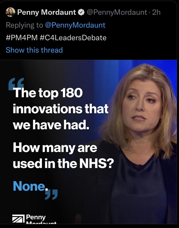 Penny Mordaunt has now deleted this tweet. Did anyone ever work out what the hell it meant?