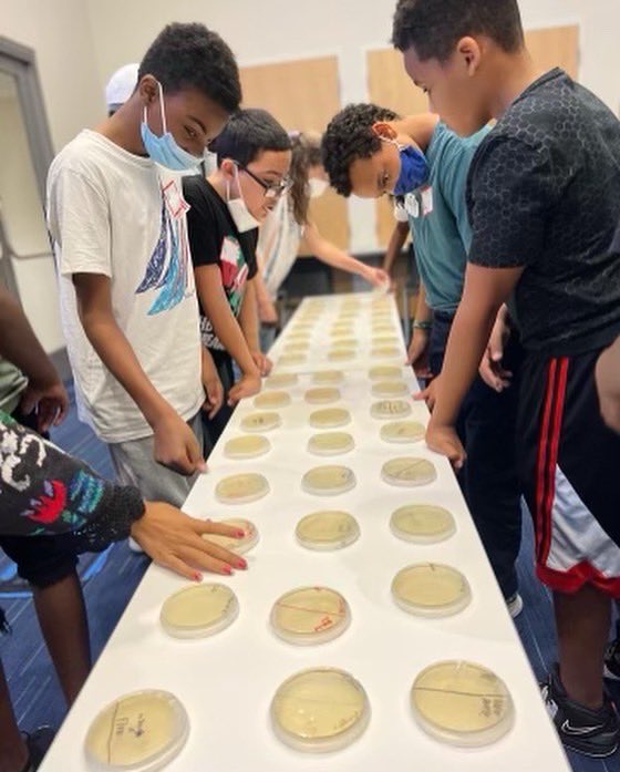 UMB_CURE's tweet photo. Our middle school Scholars completed their first week of summer programming ☀️
They learned about cells and DNA with @GenomeScience at #UMSOM , participated in reading enrichment with #sylvanlearning, and did fun summer activities like tie dye.
Looking forward to week 2! https://t.co/AgWbjIXw3S