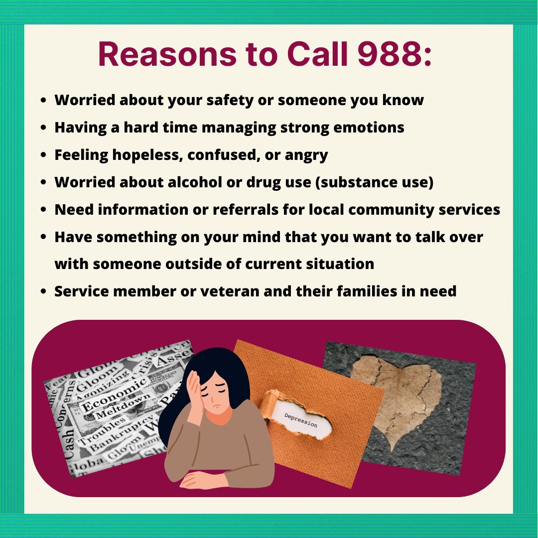 OHPNMSU's tweet photo. Aggies, starting today the new 9-8-8 lifeline will be available all over the U.S.
This is a 24/7 Lifeline for Emotional, Mental or Substance Misuse Support. 🤍❤️💙
#anxiety #988lifeline #depression #lookforthesigns #mentalIllness #suicide #mentalhealth #staystrong #hope https://t.co/G8sIVbIG08