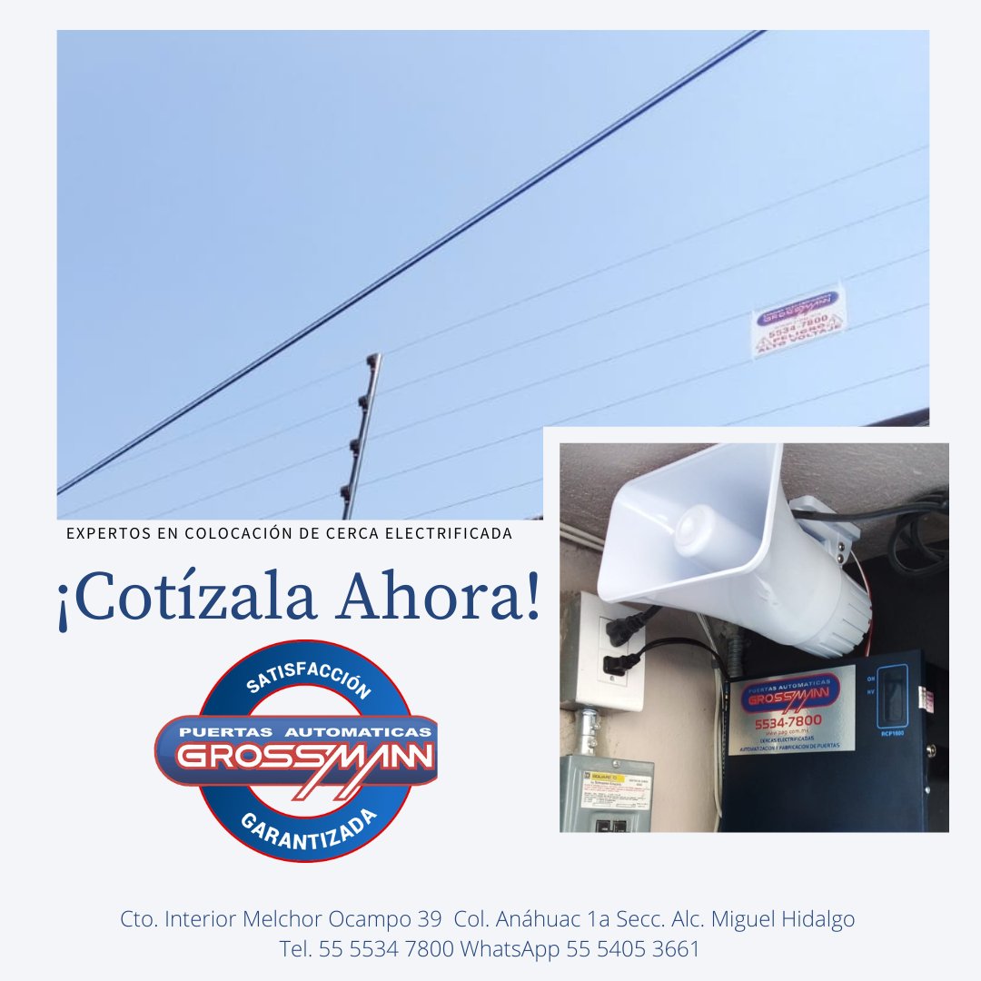 GrossmannDoors's tweet photo. ✅Más de 30 años de experiencia
✅Automatización de Puertas
✅Fabricación de Puertas
✅Puertas de Cristal
✅Control de Acceso
✅CCTV
✅Cercas Electrificadas
✅Mantenimiento Preventivo y Correctivo
✅Presupuesto Gratis
✅Póliza de Garantía por un año https://t.co/45L4n0Kimf