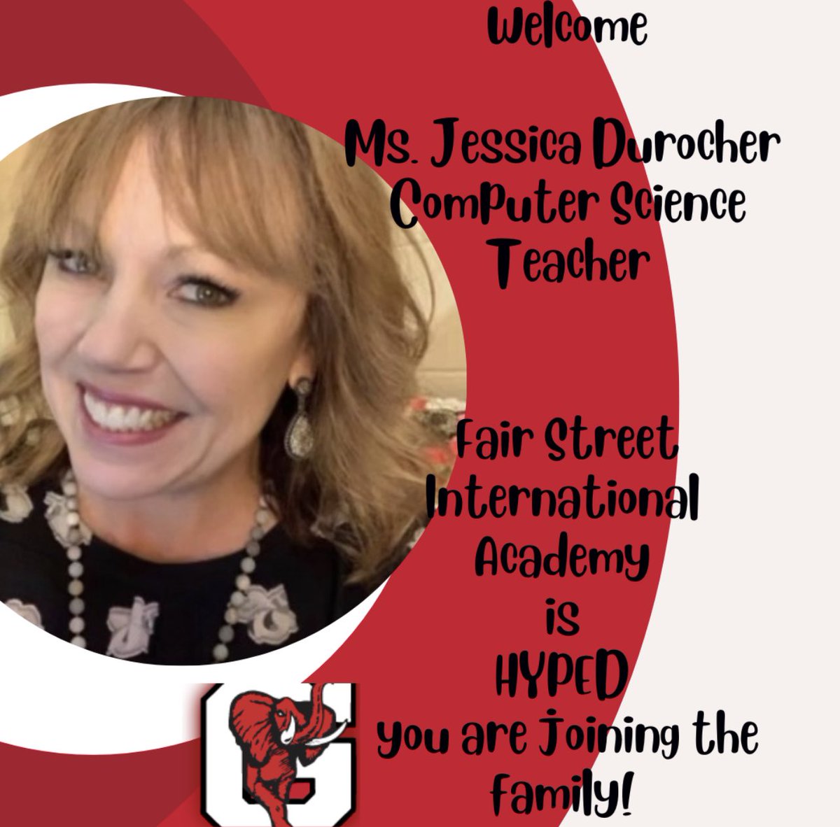 GCSS_FS's tweet photo. Friday news Fair Street Family! Innovative educator headed our way! Welcome to the @GCSSK12 Herd โค๏ธ๐ ๐ฏ #newteacheralert @FSIAprincipal @TammyMi19082742 @hobsonjill #Coding #STEMeducation #Robotics https://t.co/irsCA2g6Da