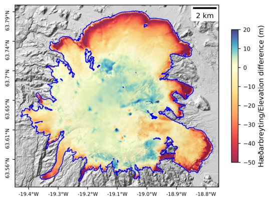 Icelandic glaciers have in total lost 250 cubic kilometers since 1995!!! Devastating observation😢 
#globalwarming 
#glaciers
#Iceland vedur.is/um-vi/frettir/… (in Icelandic)