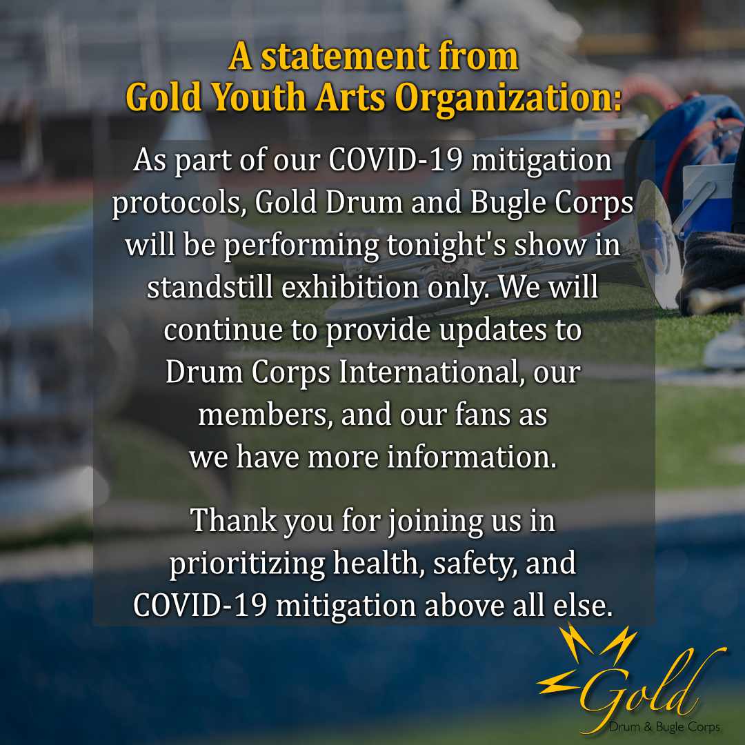An announcement about tonight's performance at the Riverside Open in Yucaipa, CA

#dci <a href="/dciopenclass/">DCI Open Class</a>
