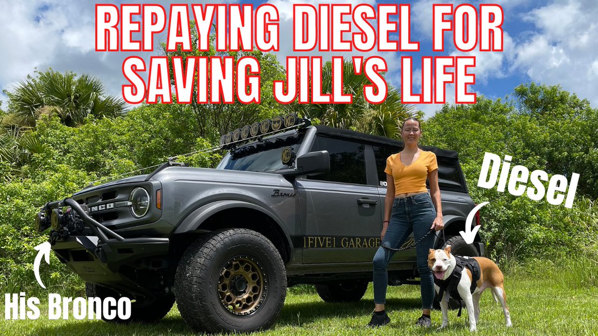 1five1garage's tweet photo. https://t.co/sDNHGjA7t5
THE TRUTH OF WHY WE BUILT DIESEL HIS OWN BRONCO... HE SAVED JILLS LIFE

#ford  #bronco #base #bigbend #outerbanks #obx #badlands #wildtraks #firstedition #braptor #raptor #everglades #cancer #pitbull #save #diesel #found https://t.co/IkaAxXSUpK