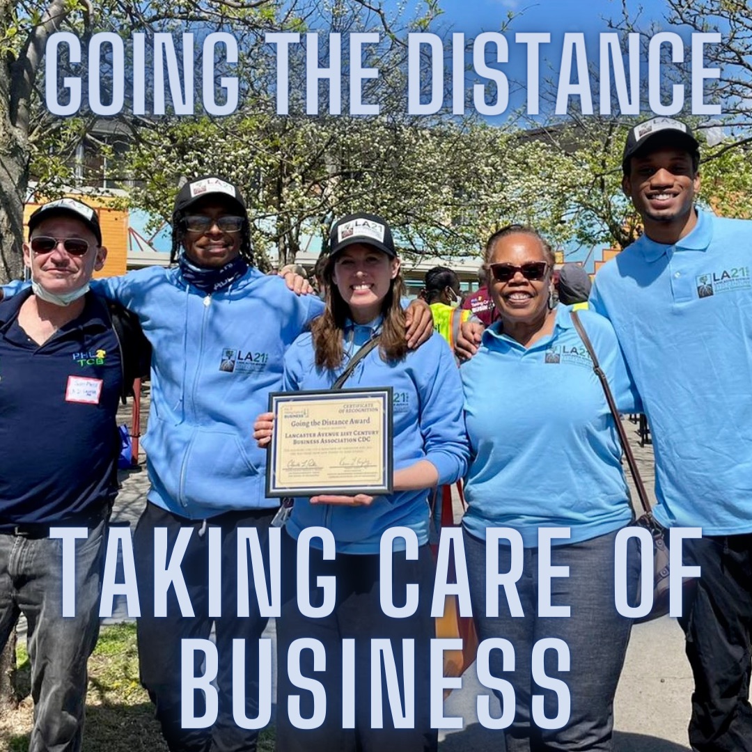 The Taking Care of Business program helps maintain neighborhood commercial corridors.  Tomorrow, we’ll be assisting The Community Leaders Collaborative with their Saturday morning clean-up at 41st &amp; Lancaster Ave, from 11am-2pm.    If you'd like to volunteer, come by! 😎🏆🏬