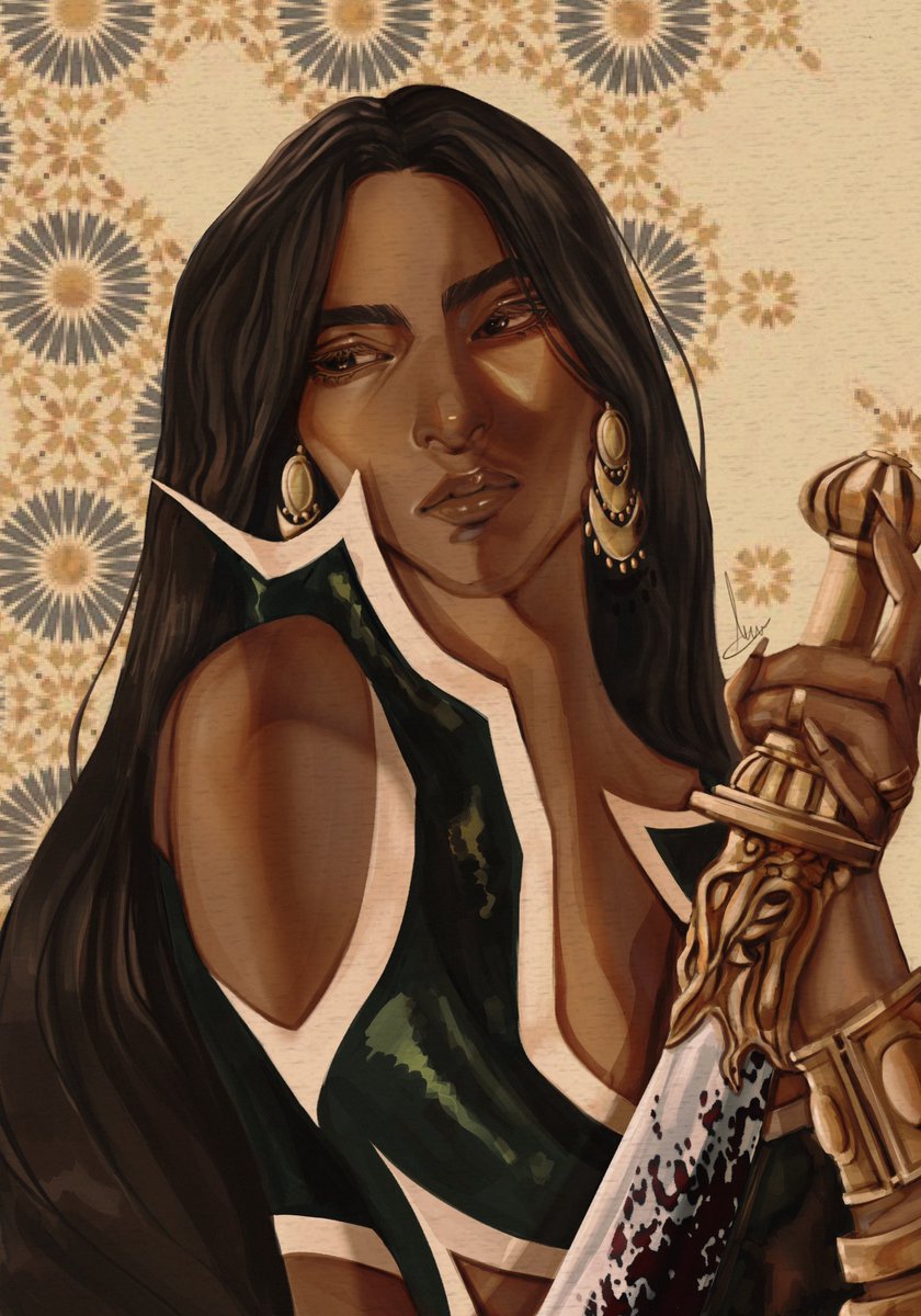 a finished portrait of the demon’s daughter #taliaalghul #dc