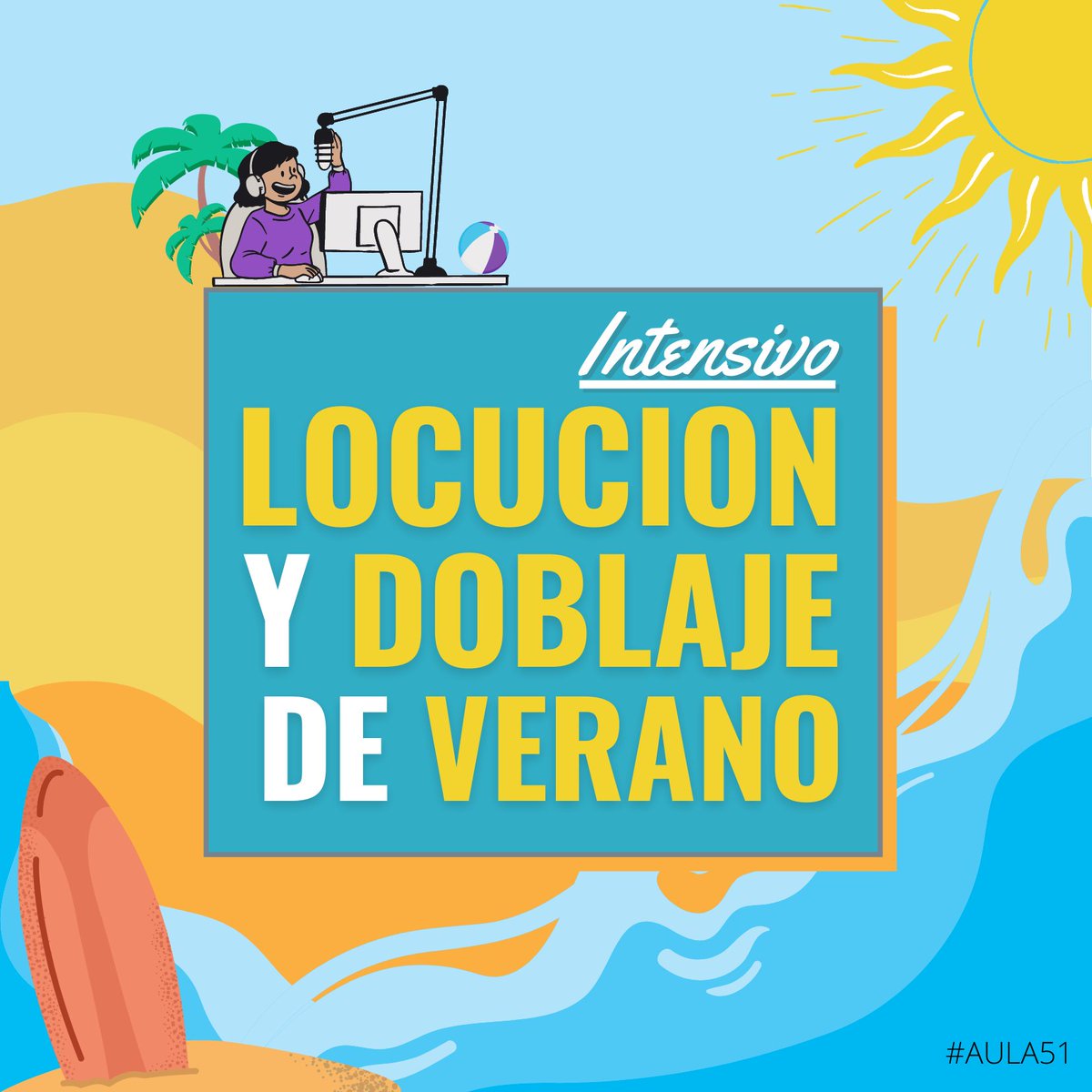 Aula512's tweet photo. CURSO INTENSIVO DE VERANO 7+7+7
Del 20 al 29 de Julio.

📅7 dias
👨‍🏫7 profesores
📚7 asignaturas

ASIGNATURAS:
Doblaje - Animacion - Realities - Documental, Videojuegos - Publicidad - Producción Sonora

Más info en:
📞 91 426 88 40
🌐 https://t.co/rtQa110oiD
✉️ info@aula-51.com https://t.co/7Sm0yZFvyH