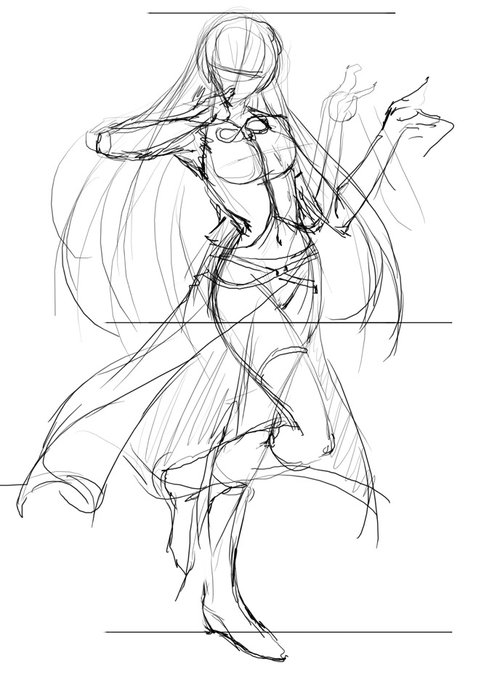 VOCALOIDの巡音ルカさん。😆
ラフとポーズが違うのはラフは合同用のポーズで2枚目は単品使用する為の差分のポーズ。
デッサンなどラフの状態で大きな修正無く完成してますね。
最初は初音ミクを描く予定でしたが…もし描いてたらどうなっただろう…🙄

#このタグを見た人はラフ画とその完成絵を見せる 