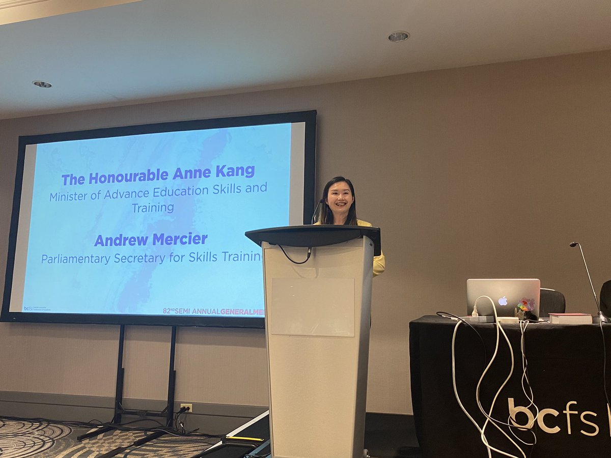 AnneKangBurnaby's tweet photo. Wonderful to meet with reps from @TheBCFS today and discuss post-secondary education in #BC. Thank you for your leadership and advocacy for students and best wishes for a productive 82nd semi-annual general meeting! #bcpsi https://t.co/hgqHvaizdi