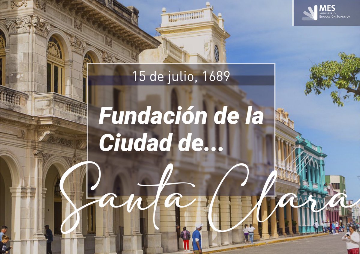 RedunivCuba's tweet photo. Desde #RedUniv enviamos una calurosa felicitación a la Ciudad de Santa Clara en su #333Aniversario. Ciudad que acoge a la @UCLVCU, institución de #Educación Superior más importante de la región central de #Cuba y el más multidisciplinario.
•
#CubaPorLaPaz #SantaClara https://t.co/wDMa9fzpRK