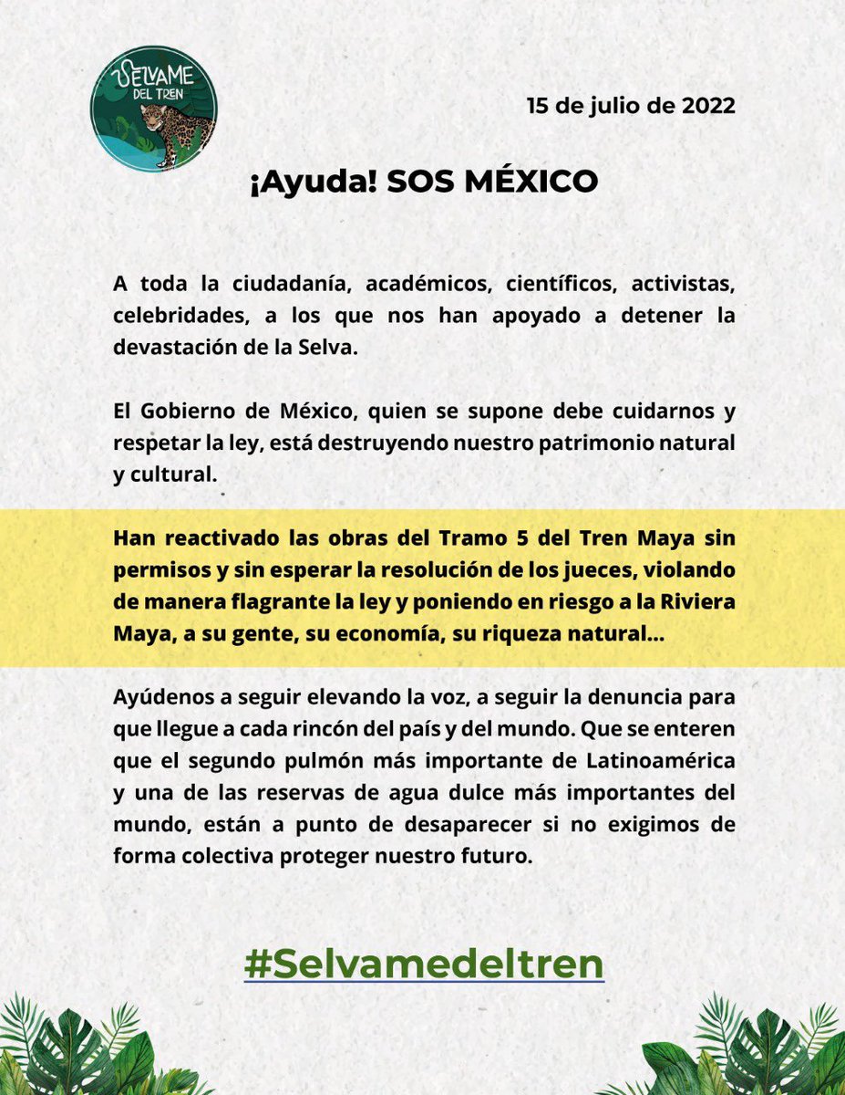 SelvameMX's tweet photo. 🛑 ¡ AYUDA MÉXICO ! 🛑 https://t.co/HYC0upO4Ej