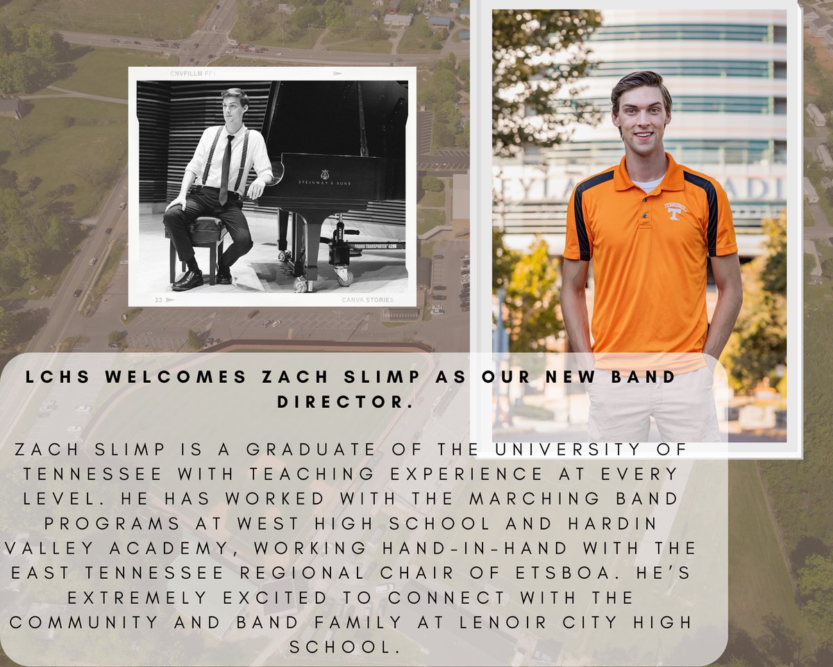 We would like to take a moment to thank Mr. Bayola at <a href="/lcimspanthers/">LCIMS Panthers</a> for stepping in this week to help us find direction &amp; to our parents and student leaders for their confidence as we faced this difficult decision. We are happy to announce Zach Slimp as our new band director!