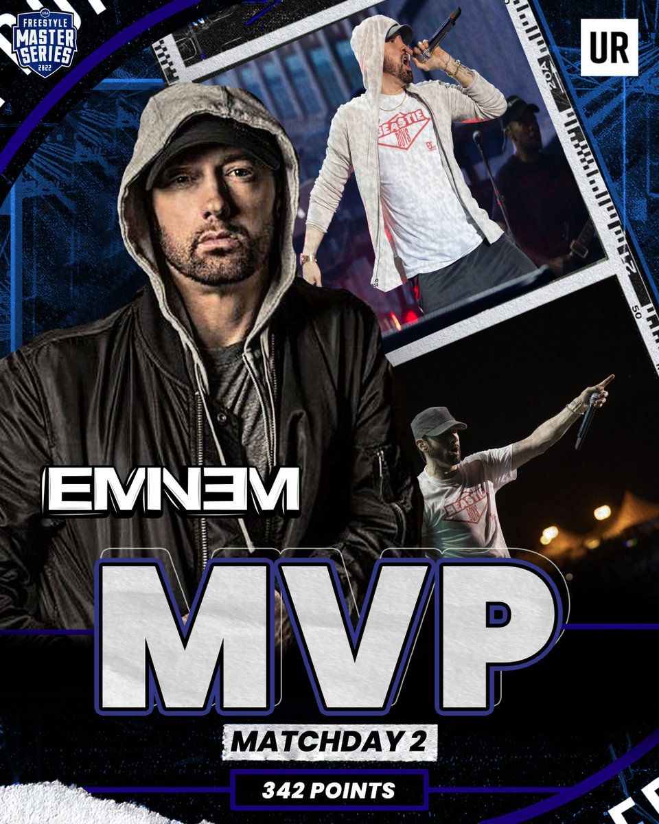 fms_usa's tweet photo. Deserved!

Eminem is our mvp🎖 for the second matchday of #FMSUSA 

What was the best rhyme? https://t.co/zaEf78Fq5b