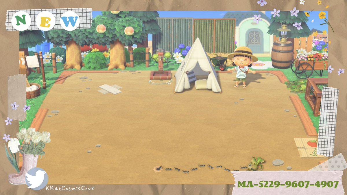 KKatCosmicCove's tweet photo. 🌿New🌿Create your own Early Game Residence Service Plaza with these simple planks &amp; rocks!🥰💕🤗I also created used tape, a veggie cardboard design &amp; 2 metal sheets! Enjoy!🤗💕 #ACNH #ACNHDesigns #どうwぶつの森 #acnhinspo https://t.co/nL0xig9Vt5
