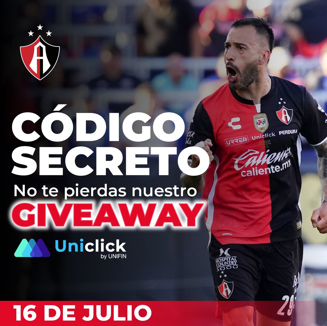 AtlasFC's tweet photo. ❤️¡Grandes aficionados, grandes premios!🖤

¡Fiel! Tenemos una sorpresa para ustedes... ¿Cómo participar? 👇

✔️Consulta los TyC: https://t.co/KIsMRZG3wV
✔️RT a este post
✔️Follow a @uniclickmx 

#SomosMásRojinegros https://t.co/VbHUlwSpjU