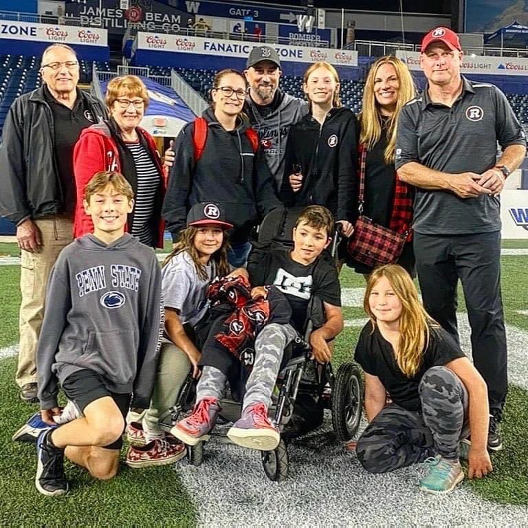 PaulLaPolice's tweet photo. How could we not help out! So proud of Andrew and really appreciate your charity work. my little nephew Jacoby has cerebral palsy so thank you Andrew for doing this and we will have an autographed ball for you tomorrow and so other stuff! #goredblacks π΄β«οΈ #teamjacoby https://t.co/3chHZNd42f