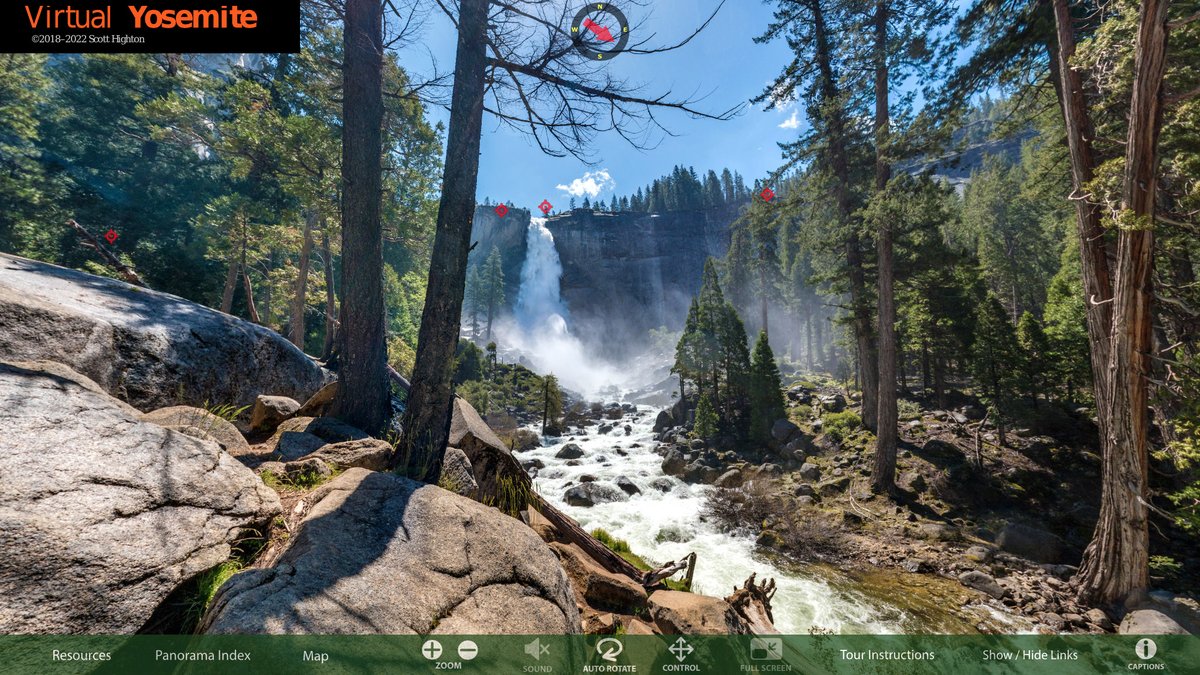 VirtualYosemite's tweet photo. Nevada Fall from just below the Mist Trail.

See the 360° interactive VR view, courtesy of Virtual Yosemite, at:  https://t.co/h3J3AbAr5r

©2022 Photography by Scott Highton

#Yosemite #VirtualYosemite #NevadaFall #MistTrail https://t.co/t0rKUeYmoB