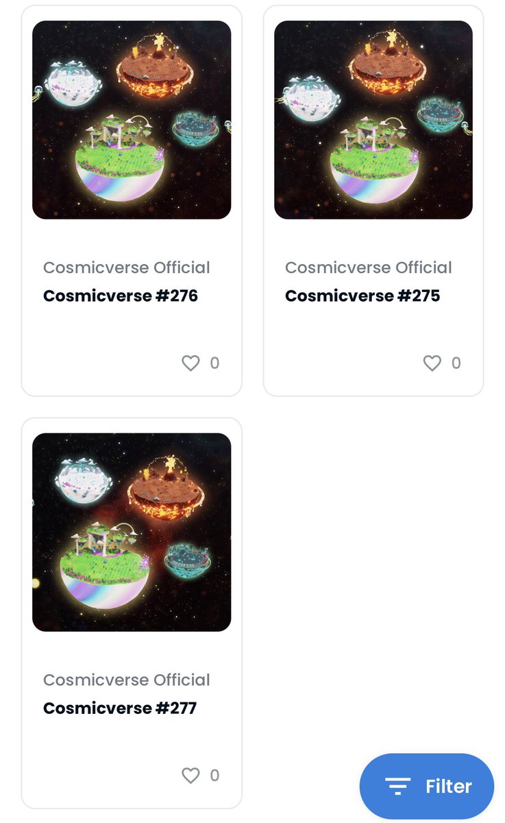 OGG_on_X's tweet photo. 🪐 3 @Cosmicverse_ planets minted 
🫡 3 @CosmicCats_ ready to be stationed and start passively yielding [Stardust]

✨ Cosmicverse public mint live 7/16 12:30PM EST ✨ https://t.co/Xd0eTby9W9