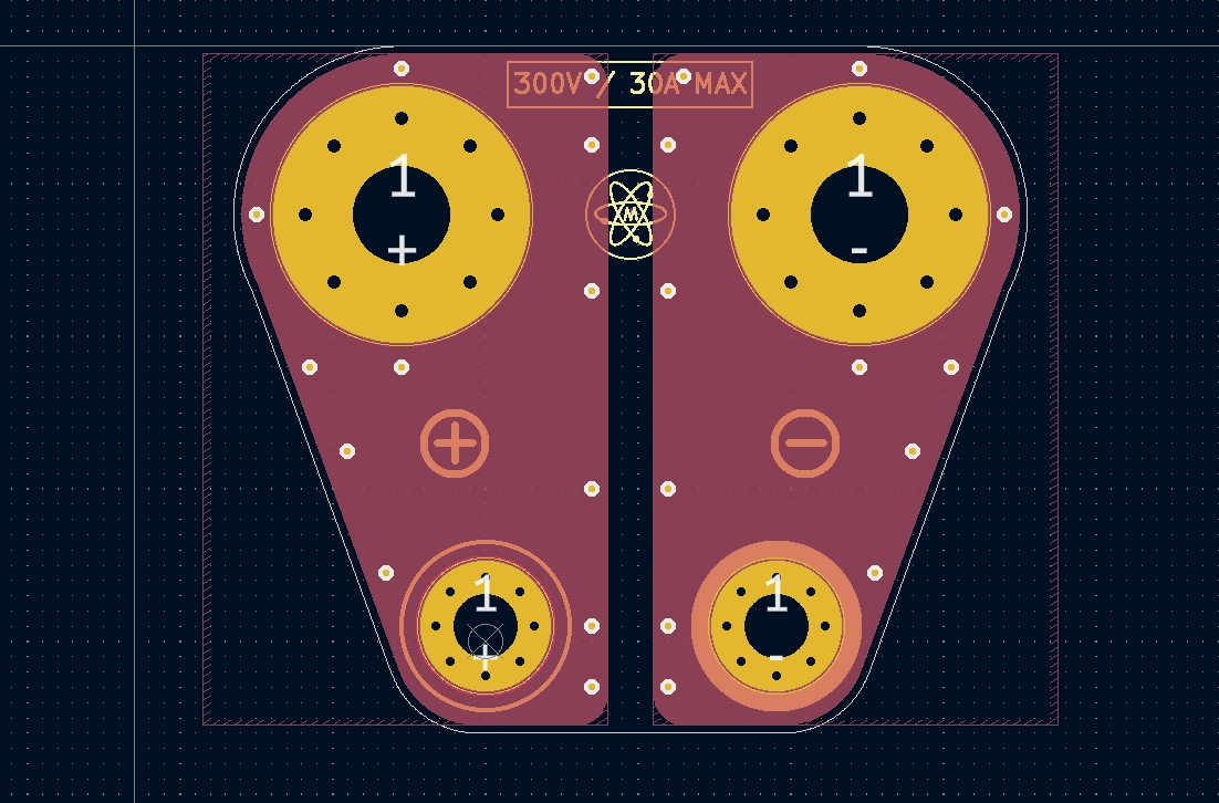 MartenElectric's tweet image. Finally I have designed your own banana jack adaptor for those pesky DC load with spade connectors terminals only. Far from original idea, but why reinvent the wheel? Gerbers soon on martenelectric.cz #dcload #electronic #martenelectric #pcb #kicad #bananajack #Copycat #wip