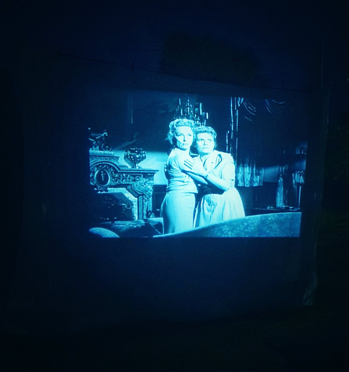 LWall54451552's tweet photo. Did somebody say movie night?!? Amazing what you can set up in your garden with a gaggle of friends, a DVD player, a projector and some bedsheets!
#Movienight #TheBat #VincentPrice #FilmsWithFriends #horror #HorrorCommunity #HorrorMovies #OutdoorCinema https://t.co/CbMgInQqJ5