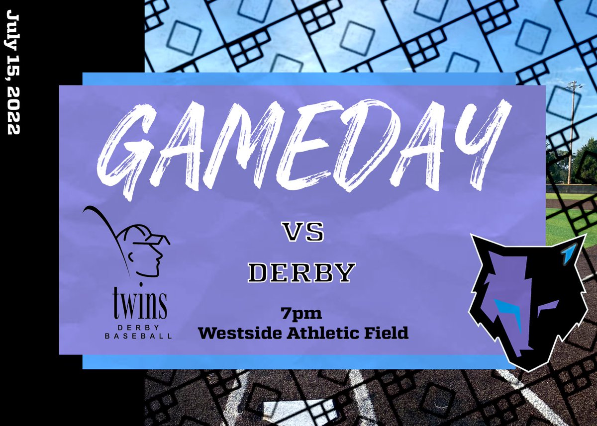 Wichita Lobos (@wichitalobos) on Twitter photo 🚨‘BOS GAMEDAY🚨
Come catch the Lobos take on the <a href="/DerbyTwins/">Derby Twins</a> down at Westside Athletic Field. First pitch is at 7pm!
#ThePack 🐺 🚨‘BOS GAMEDAY🚨
Come catch the Lobos take on the <a href="/DerbyTwins/">Derby Twins</a> down at Westside Athletic Field. First pitch is at 7pm!
#ThePack 🐺