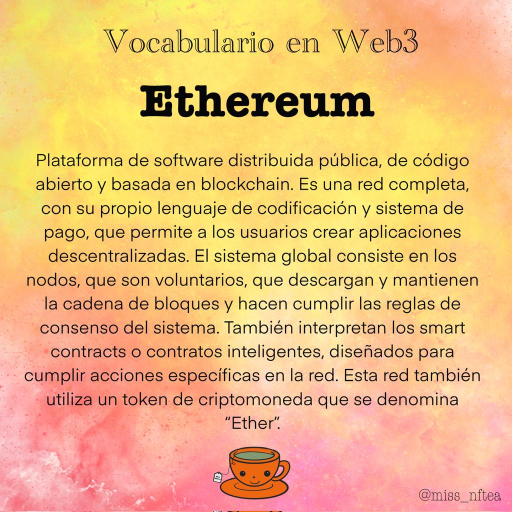 miss_nftea's tweet photo. 🫖🍃 Vocabulario en la Web3

#vocabularioweb3 #web3vocabulary #nft #web3 #missnftea #nftcommunity #comunidadnft #ethereum #eth https://t.co/EOEYIhE3nP