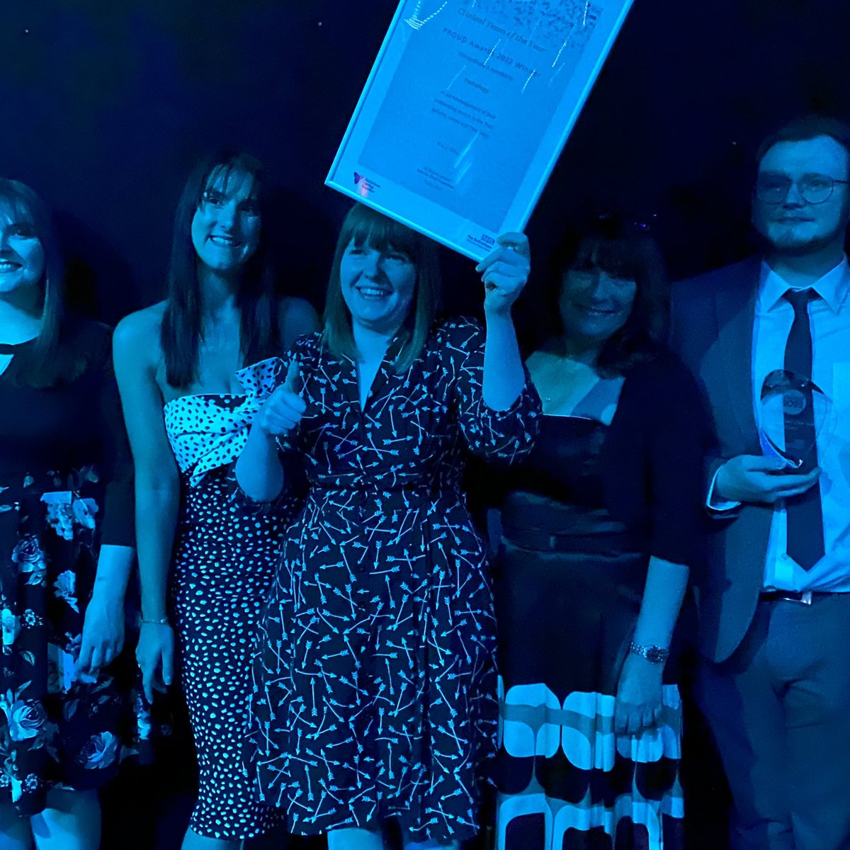CarolCon247's tweet photo. #TRFTProud Sooo PROUD of our fantastic Pathology Team - Clinical Team of the Year! All of our Labs &amp; Mortuary staff work tirelessly behind the scenes to support clinical colleagues. Their dedication shines through.. just so thrilled for you all. Congratulations !! 🎉 🏆🥇 https://t.co/Mfc0YuIBtn
