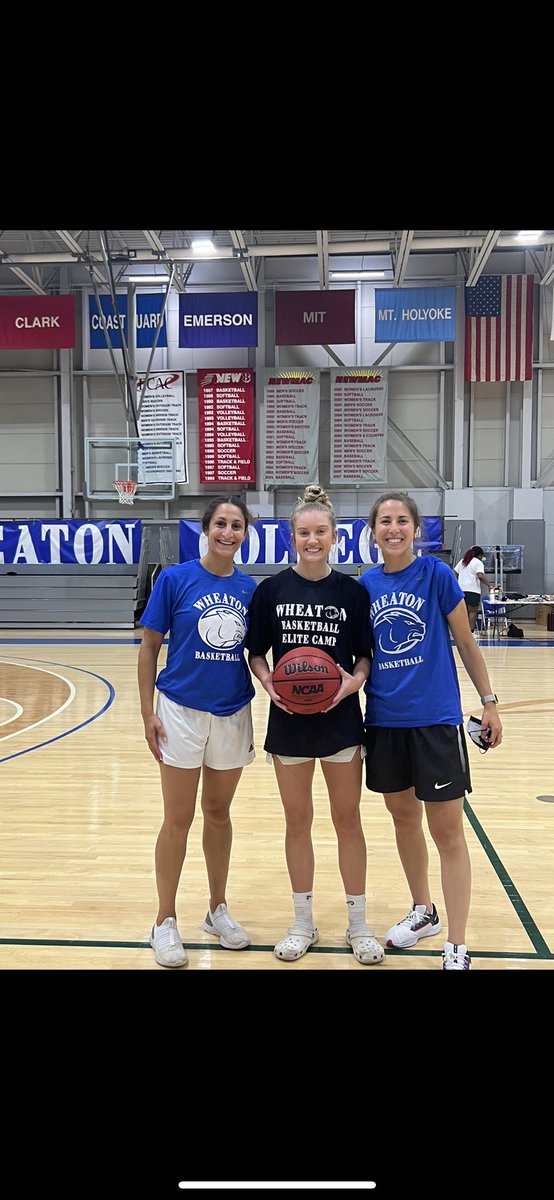 I had an amazing time at the <a href="/WheatonWBB/">WheatonWBB</a>  Elite Camp! Thank you to Coaches <a href="/Coach_Bink/">Sara Binkhorst</a> and <a href="/Coach_AChernow/">Allison Chernow</a> for putting on a great camp! Go Lyons!