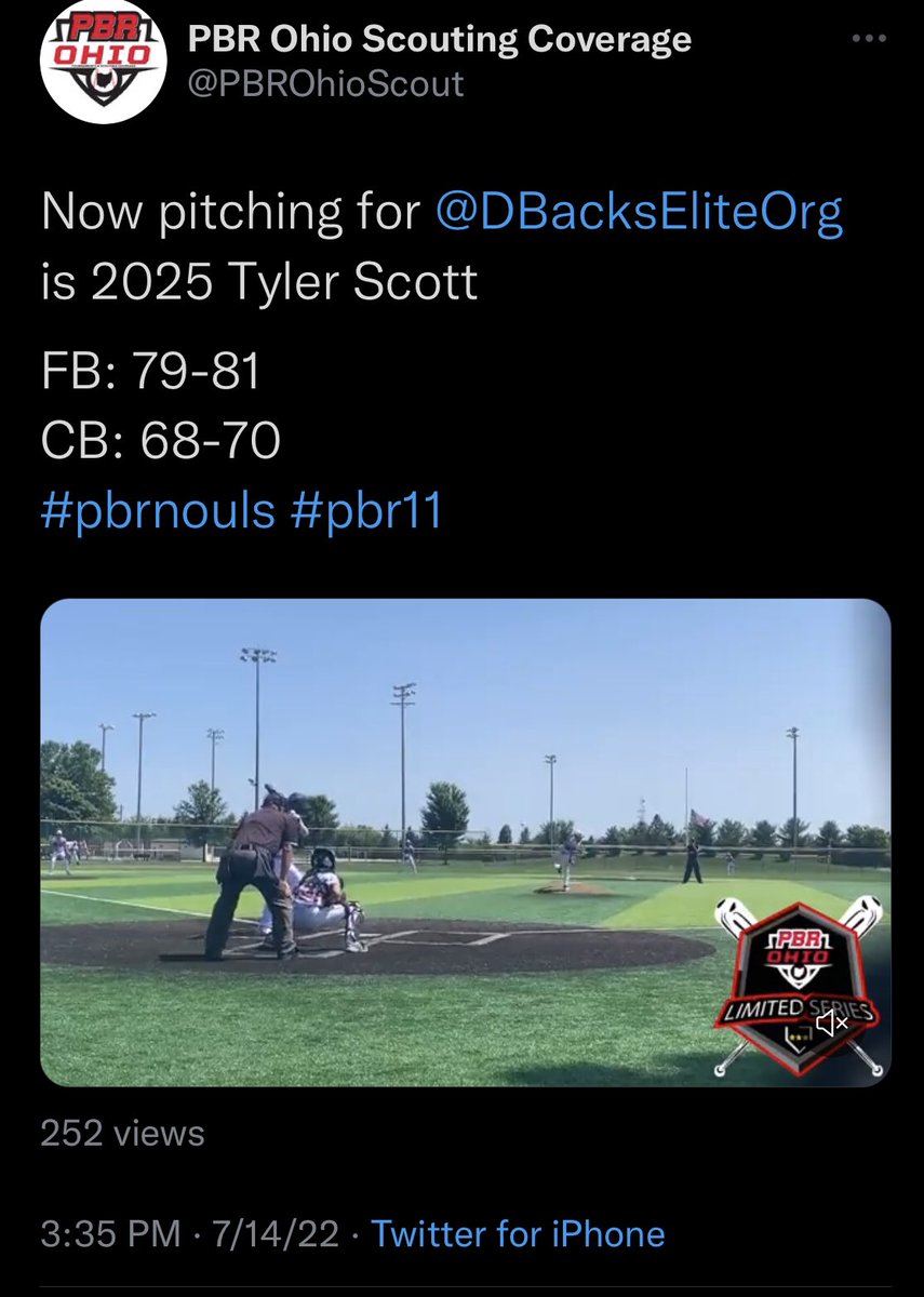 D_Scott12GoBlue's tweet photo. @PBROhioScout @DBacksEliteOrg #TylerScott10 🔥🔥🔥 And was also touching mid-80s in GA last week! 💪🏽⚾️ https://t.co/attSHt2xeK