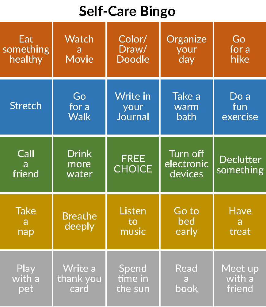 PediaMetrix_Inc's tweet photo. Celebrate #wellnesswednesday with some self-care bingo! Let us know what you are doing today to take care of yourself, both physically and mentally!! #wellness #wellnesswednesday #selfcare https://t.co/91pbZjt6gK