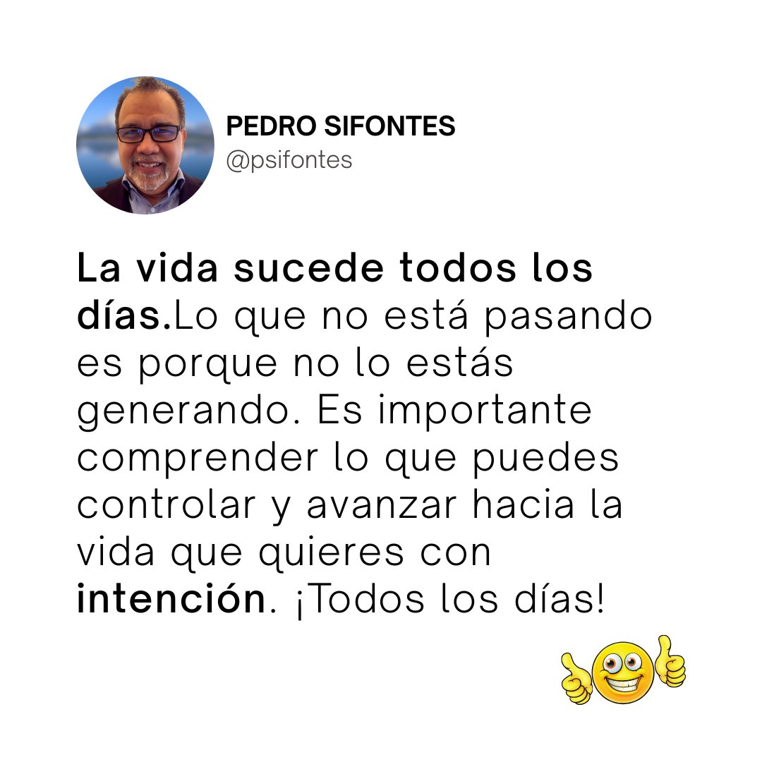 psifontes's tweet photo. ¿Cómo vives tu vida? 🤔

La vida hay que vivirla por diseño e intención de lo contrario no podrás disfrutarla 😃

#habitos #intenciones #vidaintencional #proactivo #tipsdevida #diseño #life #lifecoaching #mentalidad #enfoque #claridad #accion #coaching #inspiracion #reflexion https://t.co/DrDLLOujhs