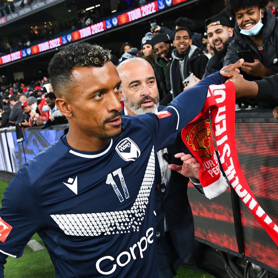 luisnani's tweet photo. What an unforgettable night! 🙌🏾 Incredible that my @gomvfc debut would be against @ManUtd, a club that has given me so much. Thank you to all the fans, it was amazing! 💙❤️
#MVFC #MelbourneVictory #MUFC #ManchesterUnited #Friendly #Australia #Aleague #football #memories https://t.co/9SCfPEed1Z