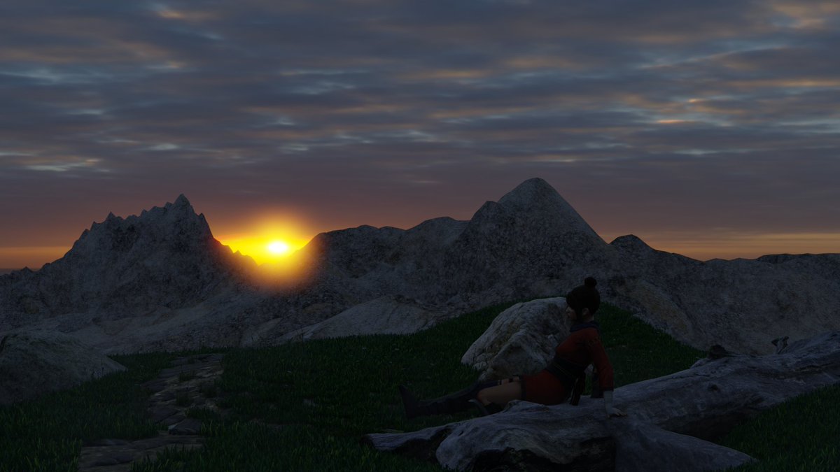 OjamaArt's tweet photo. Girl on a hill

#blender #b3d #compositor #conceptart  
#brainstorming #glare #mixamo #tryingtomakeitlookcinematic https://t.co/Gt9HEF5kap