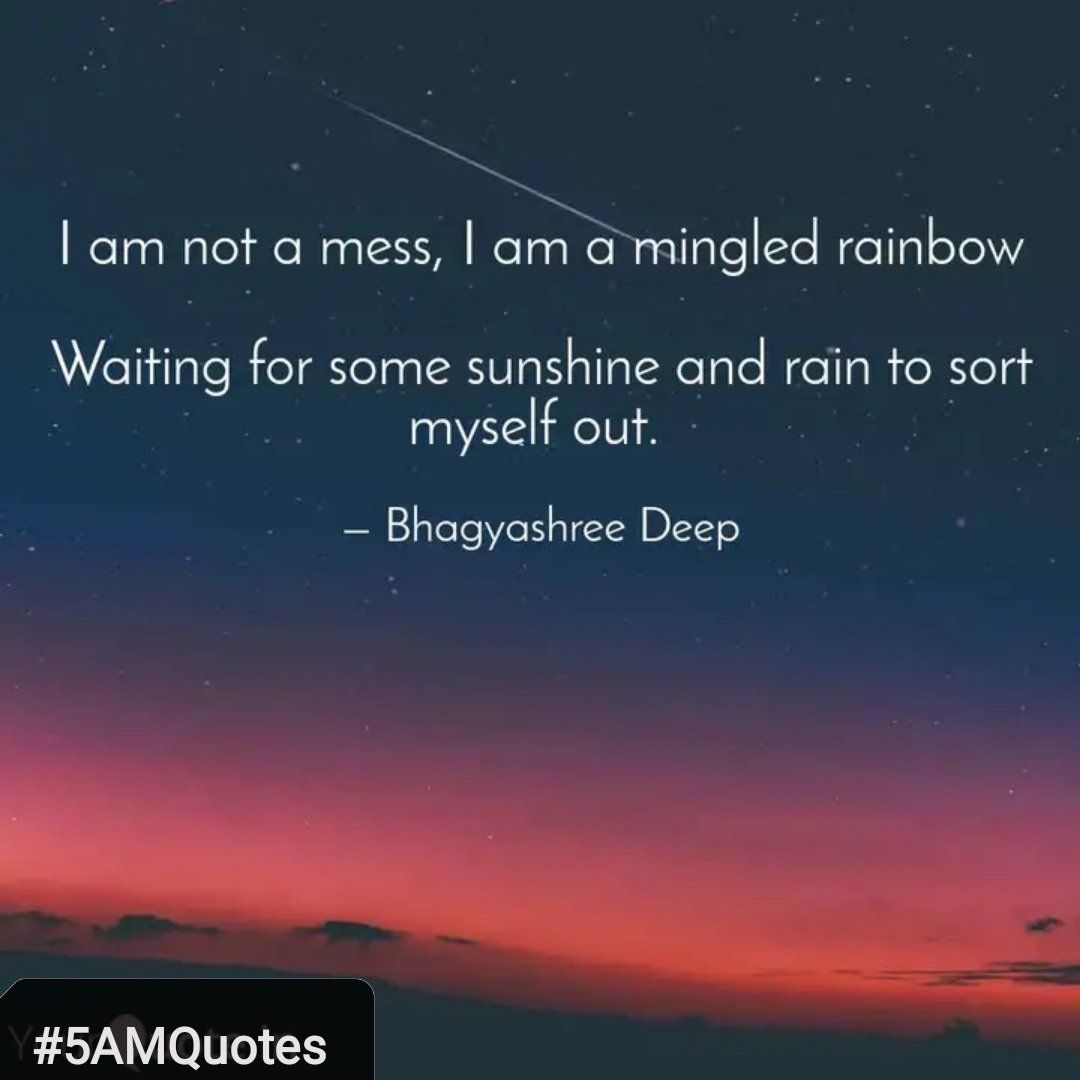 Just a thought... 🌈

#Day24 #5AMQuotes #rainbow #sunshine #amwriting #writerslift #mess #quotes #lifequotes #saturdaymood #writerscommunity #stayjoyful #smilemore