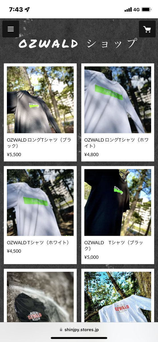 ozwald_777's tweet photo. オンラインショップはこんな感じです✨
インスタストーリーでクーポンも配ってます♪
是非ご覧になってください😍
URLはコチラ⤵️
https://t.co/5JJ7WMATJZ
#OZWALD #ストリートファッション #ストリート #ファッション #メンズファッション #レディースファッション #ストリートコーデ https://t.co/fbYmGqgu2K