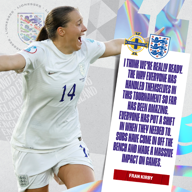 Lionesses's tweet photo. Moving towards the quarter-finals together 🙌