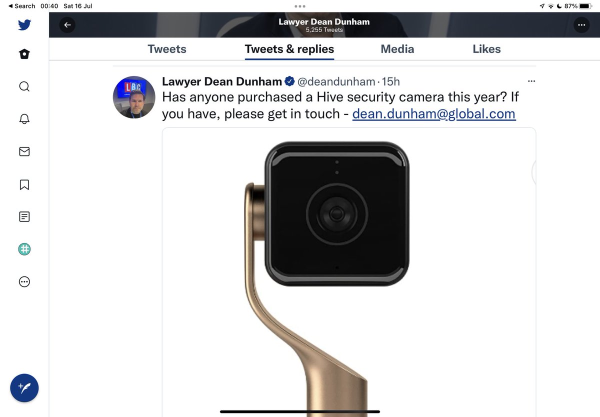 JaneJene5's tweet photo. @phiblr 
Just a heads up if anyone wants to reply to 
@deandunham request for feedback from hive camera customers https://t.co/uaOhlTuQiN
