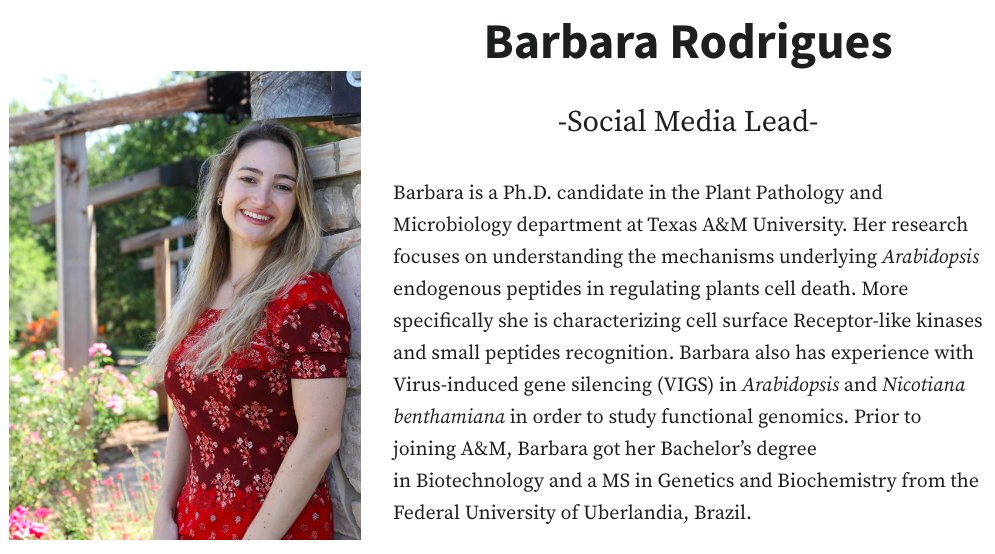 GE_TAMU's tweet photo. GES committee member spotlight: our 2022 Social Media Lead- Barbara Rodrigues https://t.co/NkB9OQHakY