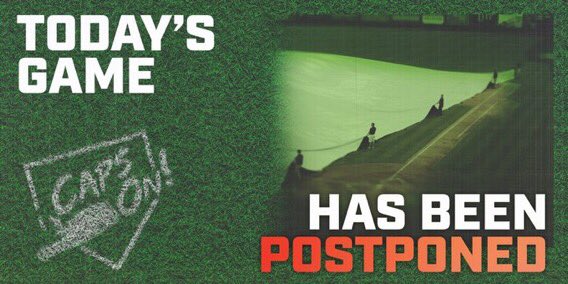 Tonight’s game 🆚 the <a href="/LansingLugnuts/">Lansing Lugnuts</a> has been postponed due to the rain that has fallen and the forecast for the remainder of the night ☔️

We’re now scheduled to play a doubleheader Saturday beginning at 4:35 p.m. 

Tickets Saturday will be good for both games.