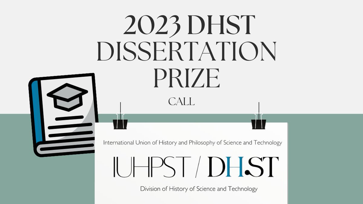 iuhpst_dhst's tweet photo. The Division of History of Science and Technology invites submissions to its Dissertation prize in the history of science and technology. Applications close 1 October 2022. 

More: https://t.co/YLIzwabr6k https://t.co/d0Fo7LADmH